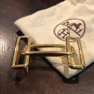 Hermès Gold Rhyme 32mm Belt Buckle